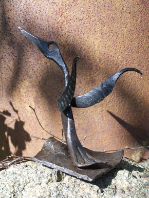 VOGEL, Schmiedeeisen, Höhe ca. 18 cm, 2006